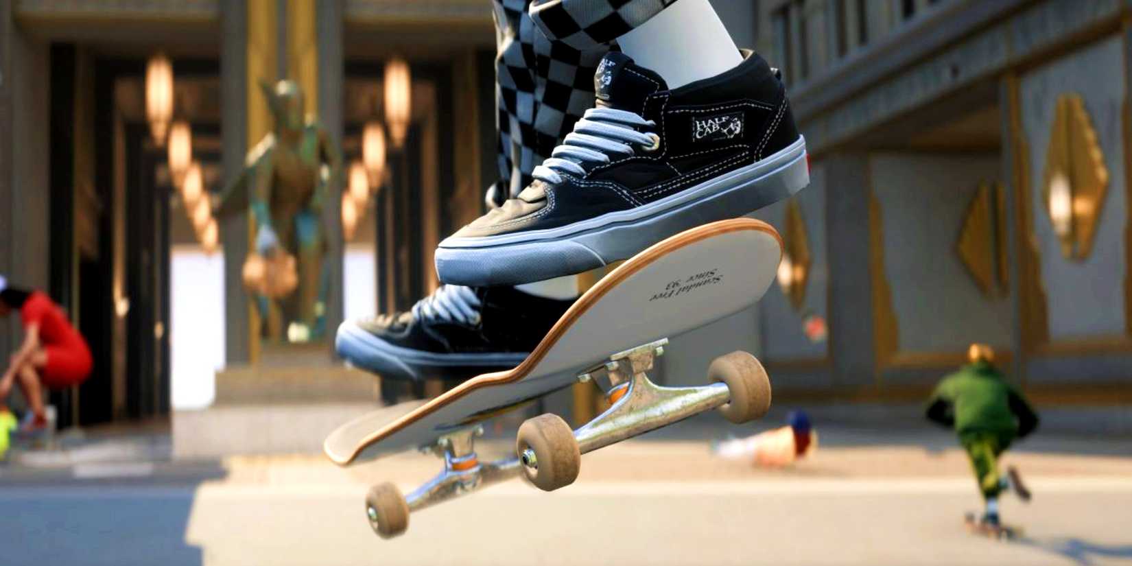 feet on a skateboard in ea's skate
